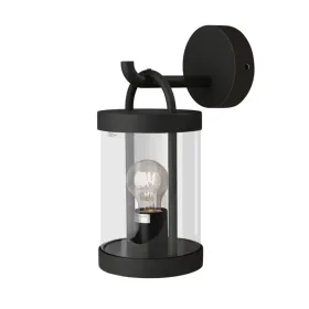 Inowel Lights Wall Light Outdoor Lantern E26 Bulb (Not Include) Wall Mount Hang Lamp Wall Sconce Lighting 32335 (Option: Black)