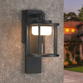 Inowel Wall Sconce Replaceable GX53 LED Bulb Porch Light Modern Waterproof Wall Lamps IP44 Waterproof Outdoor Garden Light 36309 (Option: Grey)